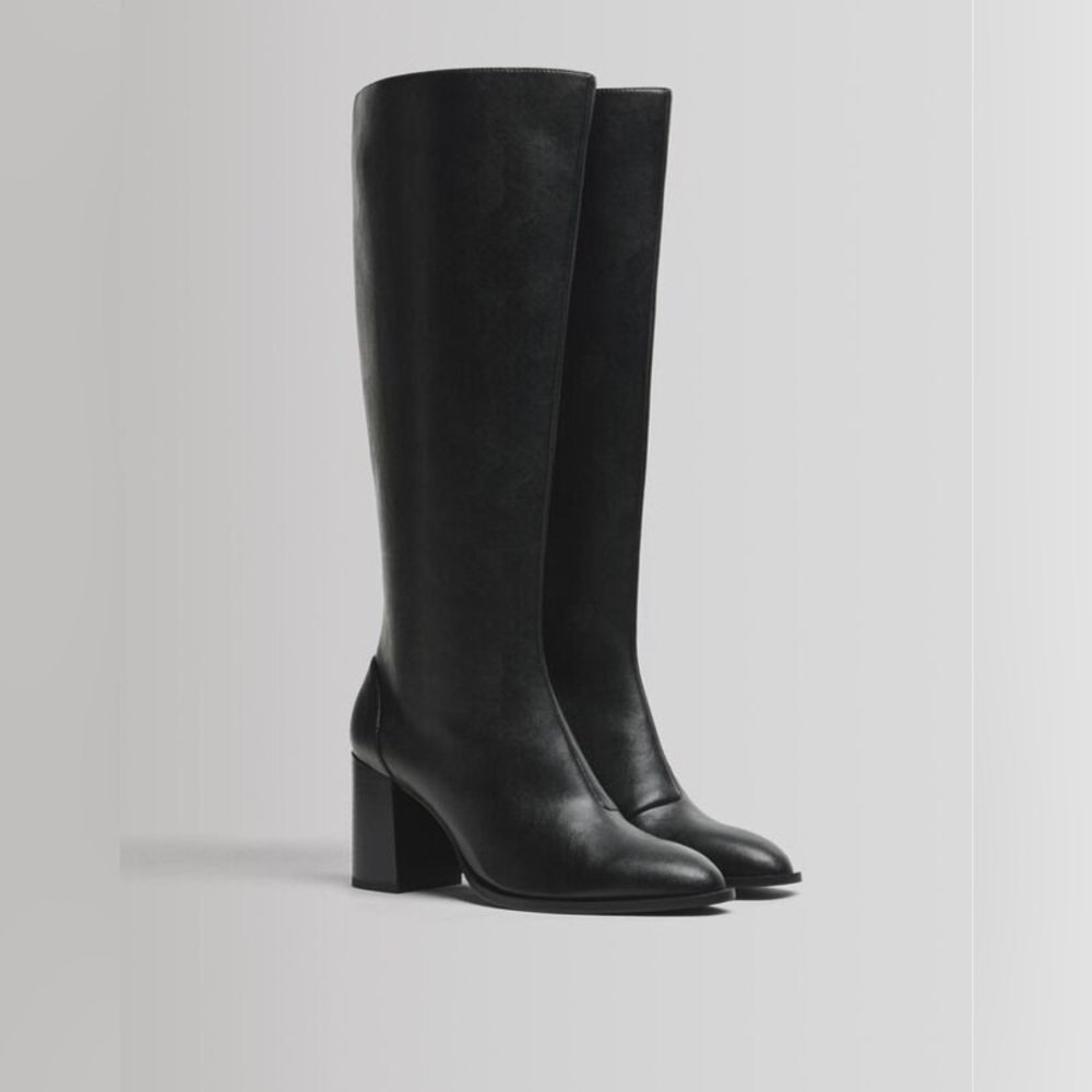 Black Knee High Boots